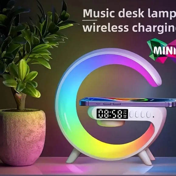 Four-in-one Multi-function USB Charging Atmosphere Light clock - Picture 5 of 6